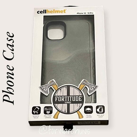Cellhelmet Fortitude Series for iPhone 12/12 Pro Olive Drab Green - NEW - Picture 1 of 13